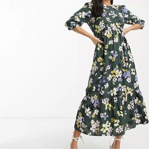 ASOS Petite Nobody’s Child Floral MIDI Dress